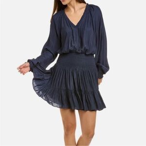 Ramy Brook Carter Blouson Dress - black size small